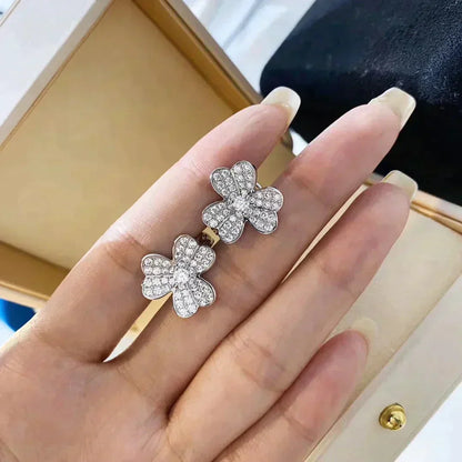 [Love Lucky]CLOVER COMOS DIAMOND EARRINGS SILVER
