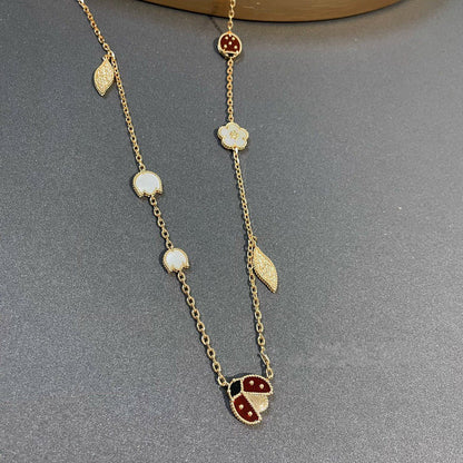 [Love Lucky]LUCKY SPRING 15 MOTIFS GOLD NECKLACE