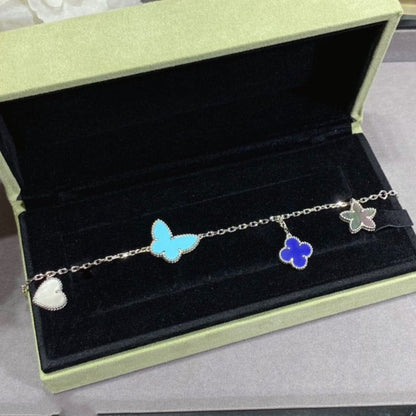 [Love Lucky]LUCKY SPRING SILVER BRACELET 4 MOTIF