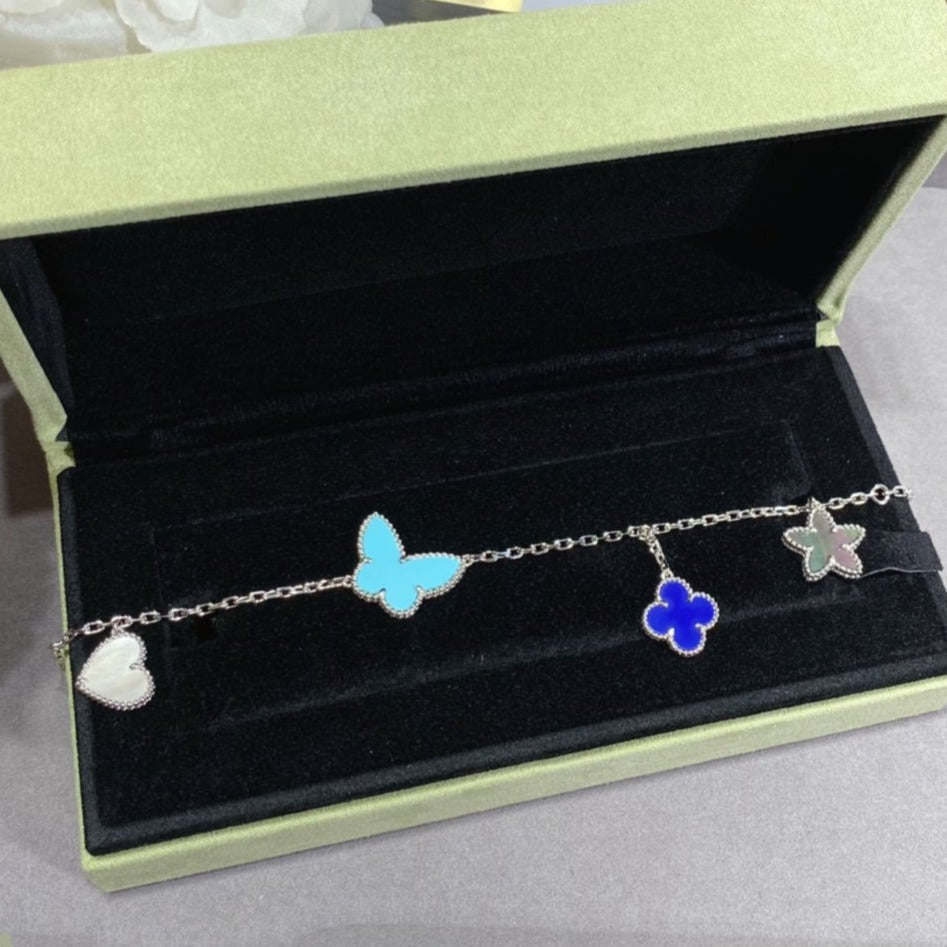 [Love Lucky]LUCKY SPRING SILVER BRACELET 4 MOTIF