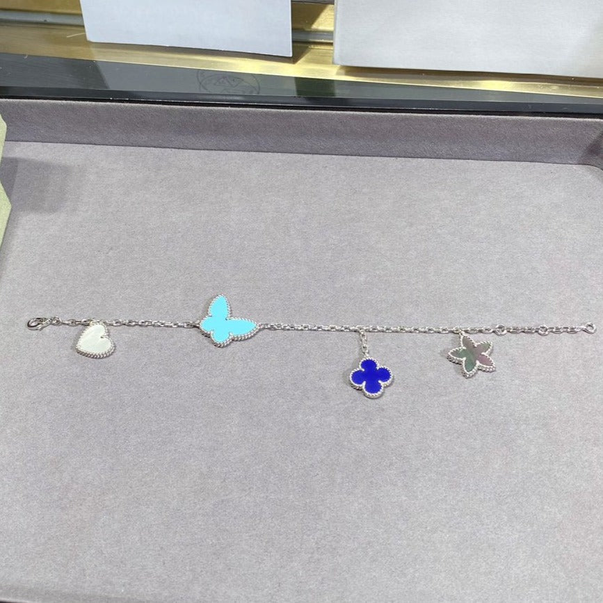 [Love Lucky]LUCKY SPRING SILVER BRACELET 4 MOTIF