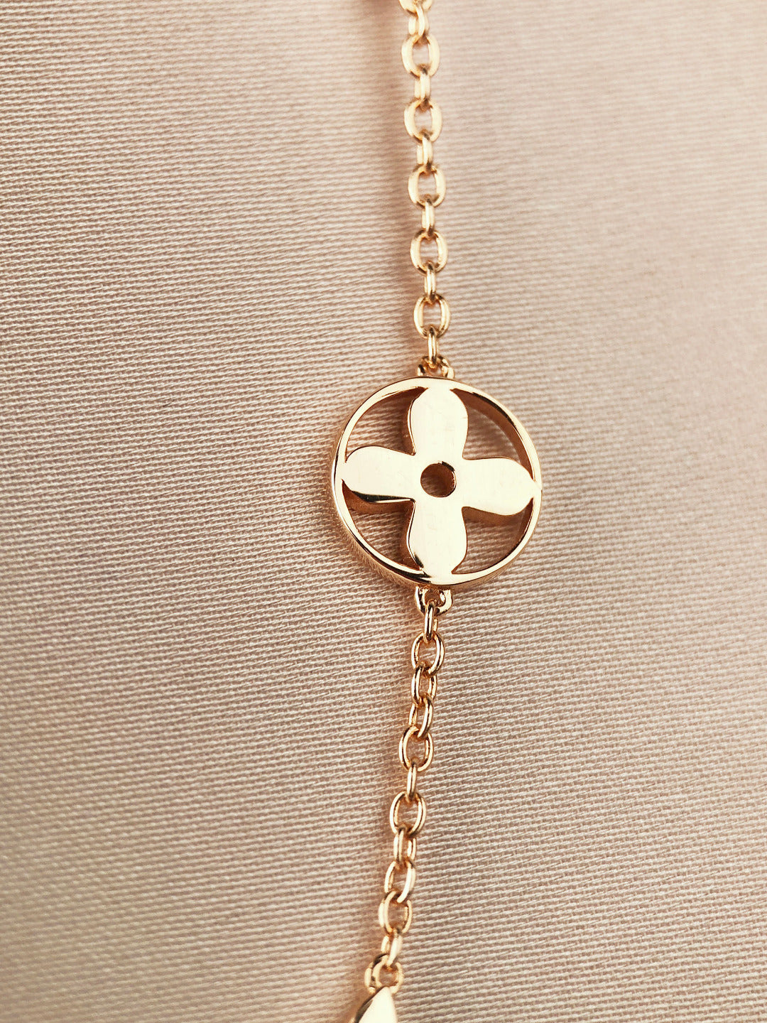 [Love Lucky]STAR AND SUN 7 MOTIFS GOLD BRACELET