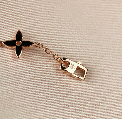 [Love Lucky]STAR AND SUN 7 MOTIFS GOLD BRACELET