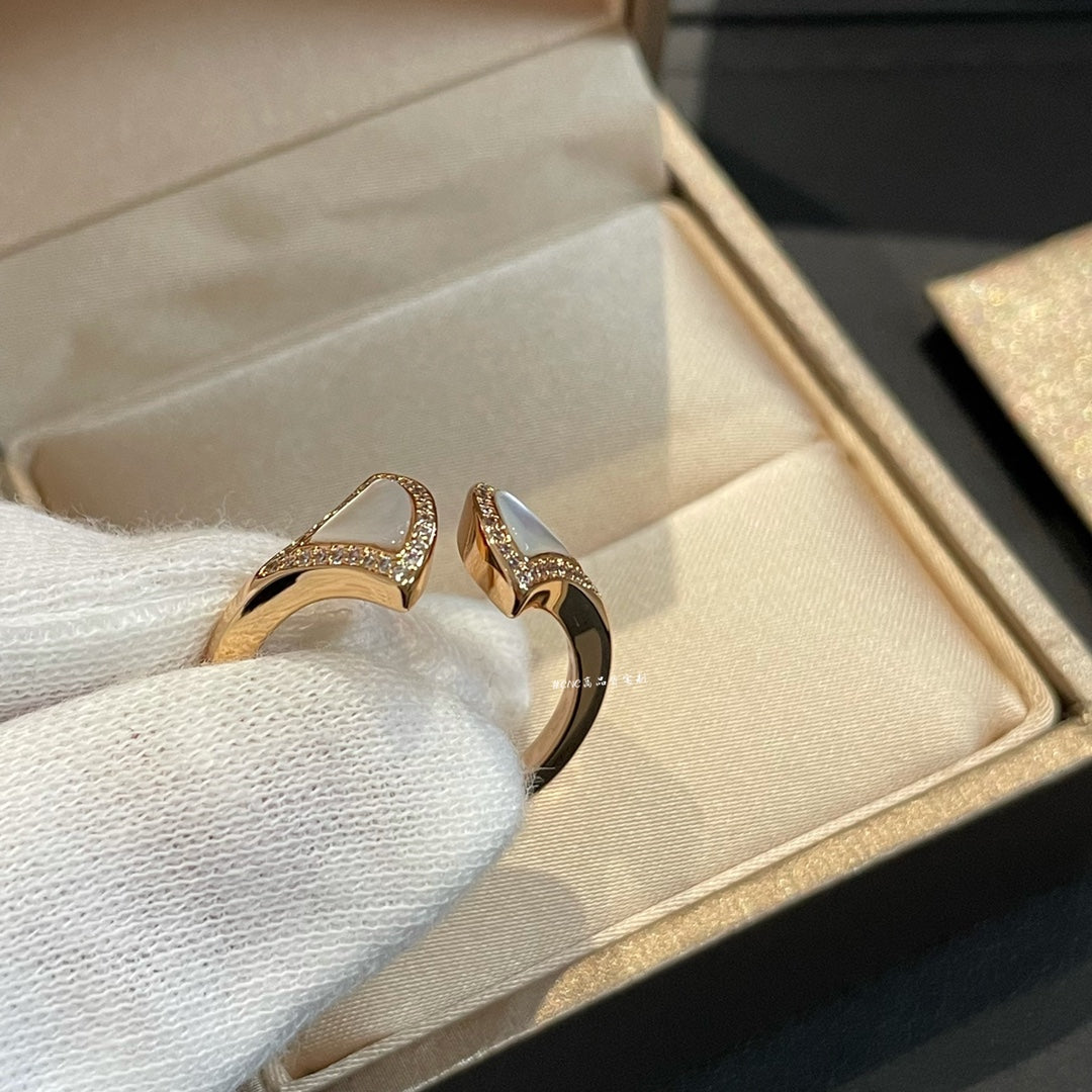 [Love Lucky]DREAM MOP DIAMOND OPEN RING
