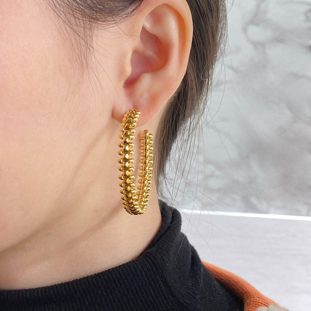 [Love Lucky]CLASH HOOP EARRINGS
