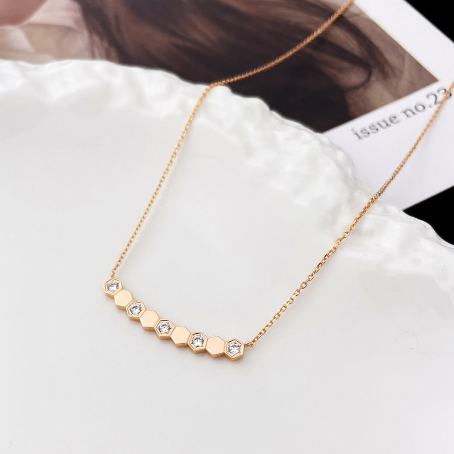 [Love Lucky]BEE MY LOVE DIAMOND NECKLACE