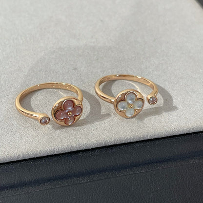 [Love Lucky]SUN 1 DIAMOND PINK MOP RING