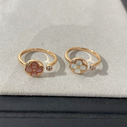 [Love Lucky]SUN 1 DIAMOND PINK MOP RING