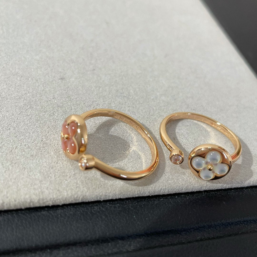 [Love Lucky]SUN 1 DIAMOND PINK MOP RING