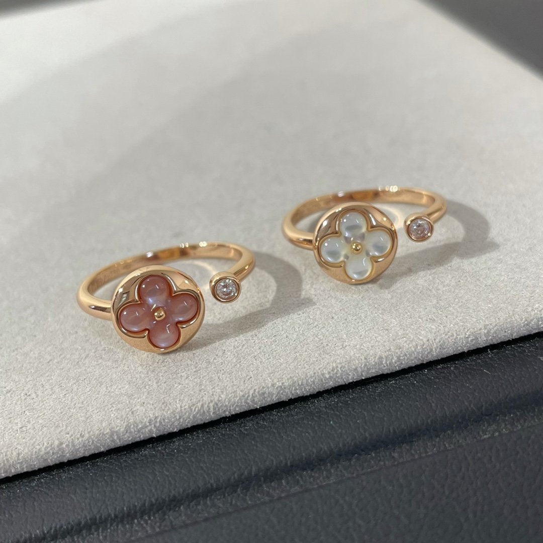 [Love Lucky]SUN 1 DIAMOND PINK MOP RING