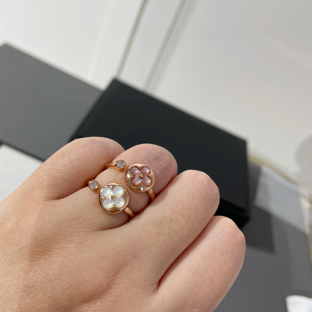 [Love Lucky]SUN 1 DIAMOND PINK MOP RING
