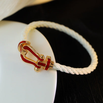 [Love Lucky]FORCE 10 WHITE TEXTILE DIAMOND PAVED