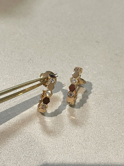 [Love Lucky]Hollow Design Four-Leaf Clover Flower Shape Ring