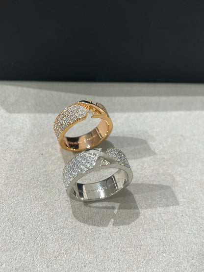 [Love Lucky]LIENS EVIDENCE  DIAMOND PAVED RING