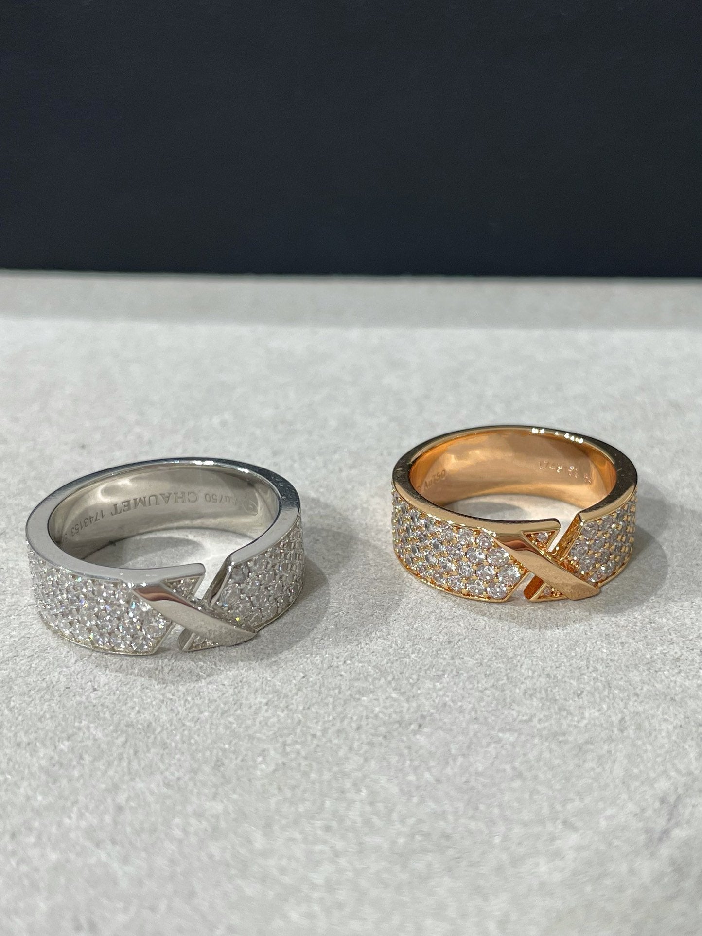[Love Lucky]LIENS EVIDENCE  DIAMOND PAVED RING