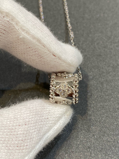 [Love Lucky]PERLEE PEDANT SIVLER DIAMOND NECKLACE
