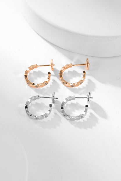 [Love Lucky]BEE LOVE DIAMOND HOOP EARRINGS