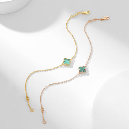 [Love Lucky]CLOVER BRACELET MALACHITE 1 MOTIF