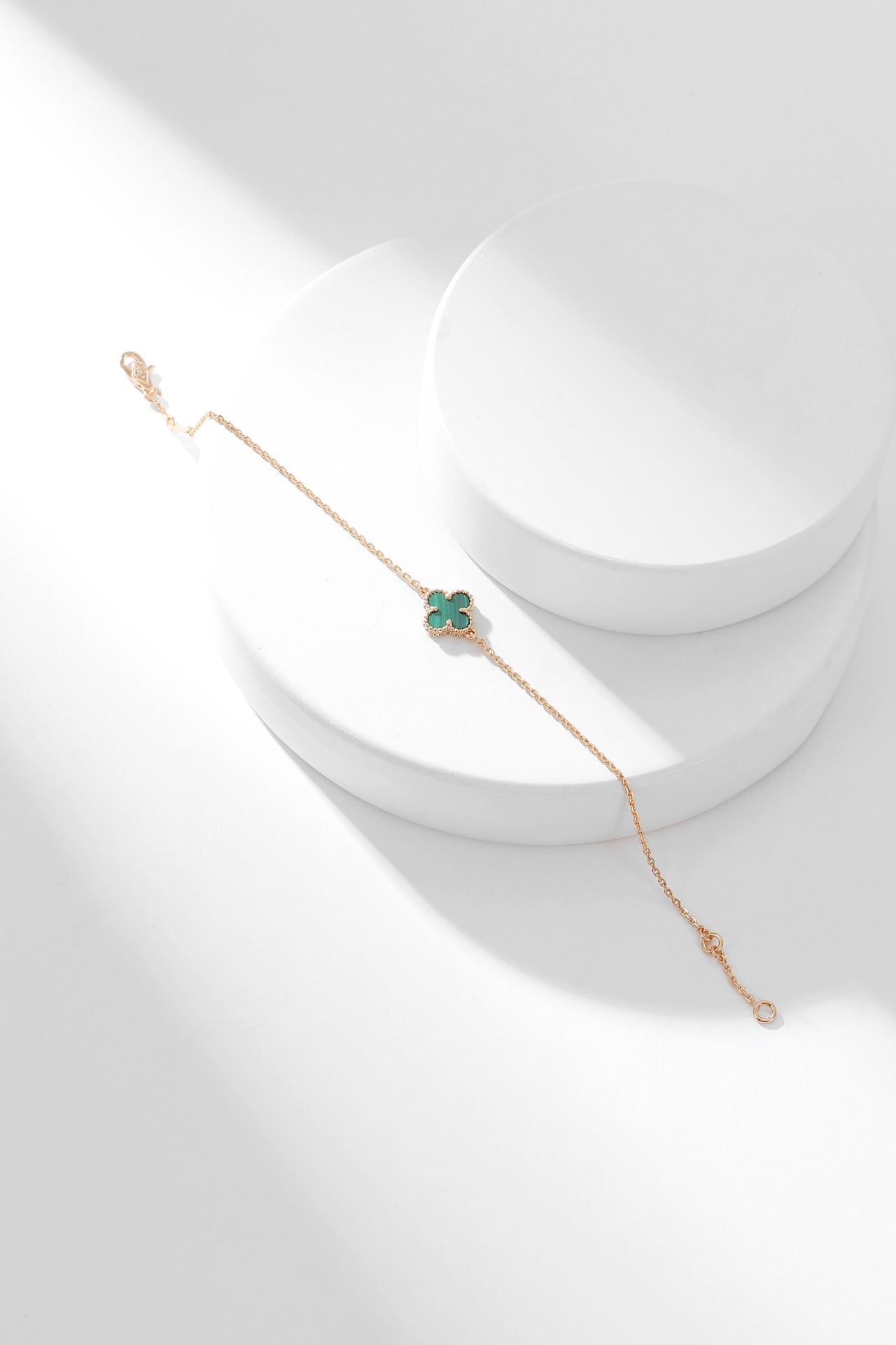 [Love Lucky]CLOVER BRACELET MALACHITE 1 MOTIF