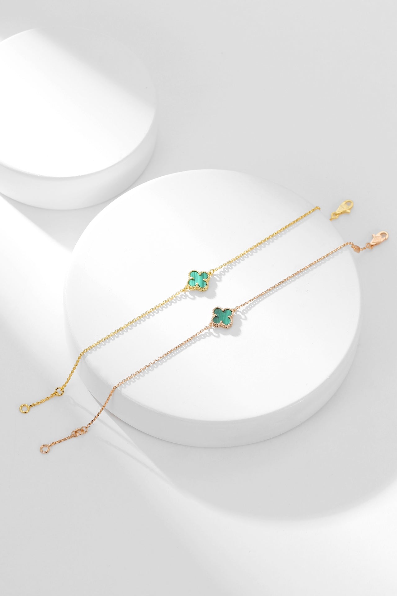 [Love Lucky]CLOVER BRACELET MALACHITE 1 MOTIF