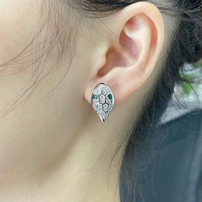 [Love Lucky]SERPENT DIAMOND STUD EARRINGS