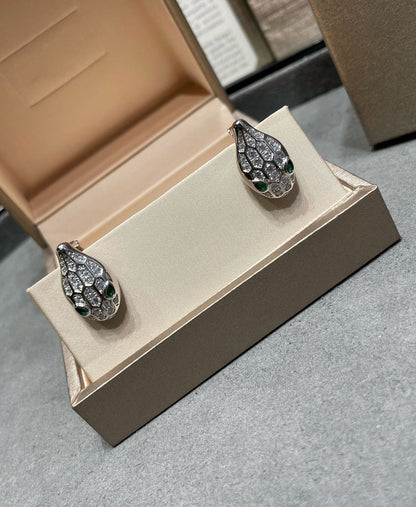 [Love Lucky]SERPENT DIAMOND STUD EARRINGS
