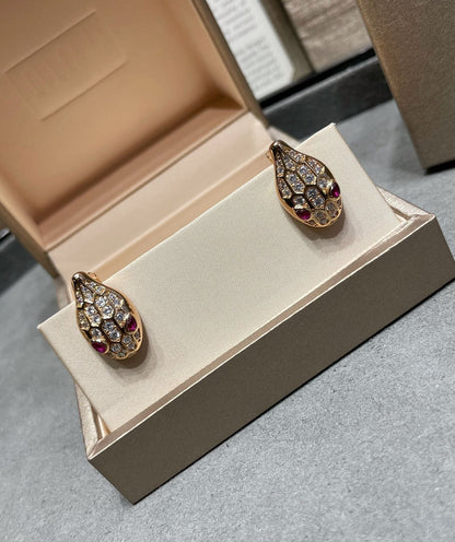 [Love Lucky]SERPENT DIAMOND STUD EARRINGS