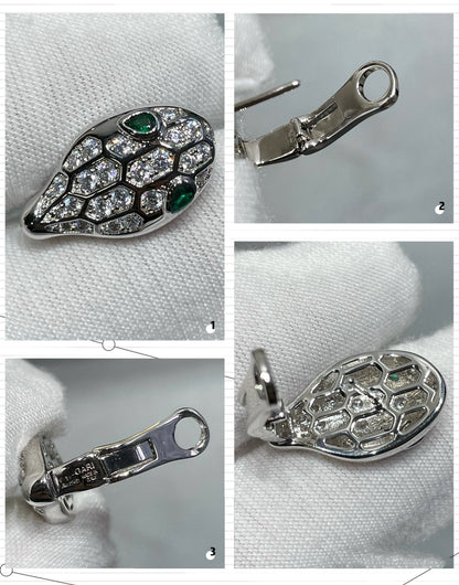 [Love Lucky]SERPENT DIAMOND STUD EARRINGS