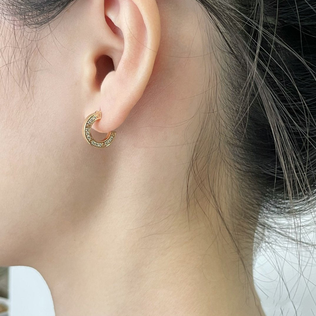 [Love Lucky]LOVE DIAMOND EARRINGS