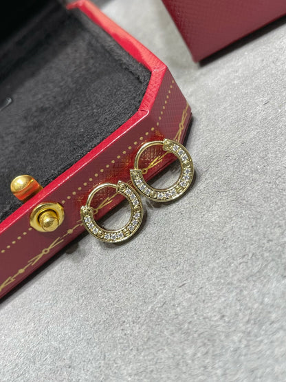 [Love Lucky]LOVE DIAMOND EARRINGS