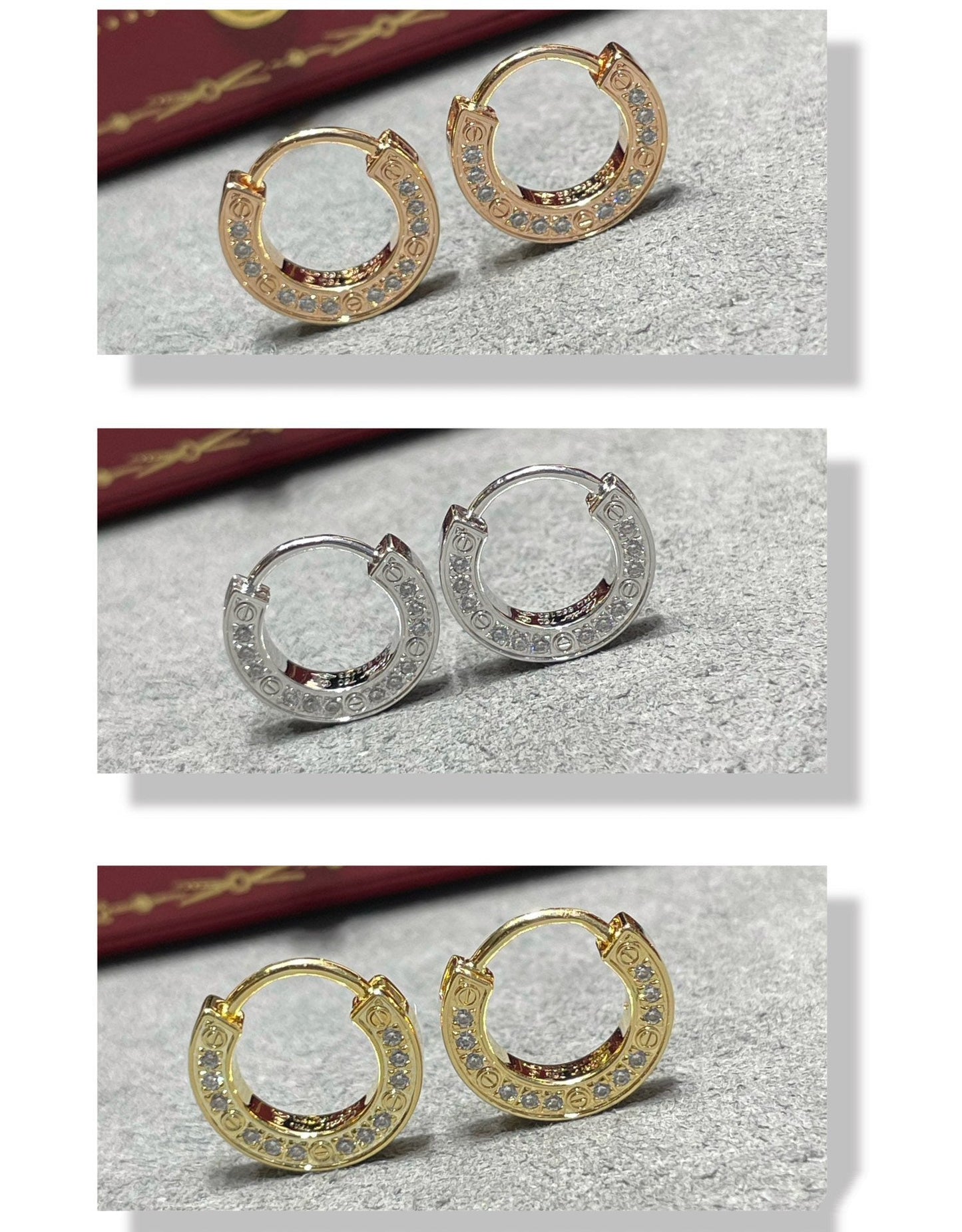 [Love Lucky]LOVE DIAMOND EARRINGS