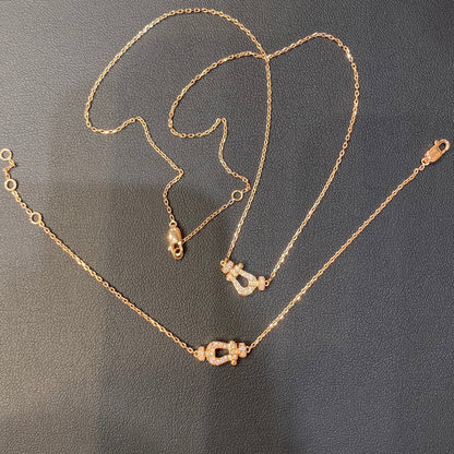[Love Lucky]FORCE 10 DIAMOND PINK GOLD NECKLACE MINI MODEL
