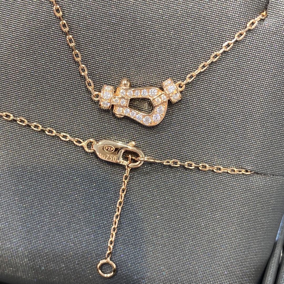 [Love Lucky]FORCE 10 DIAMOND PINK GOLD NECKLACE MINI MODEL