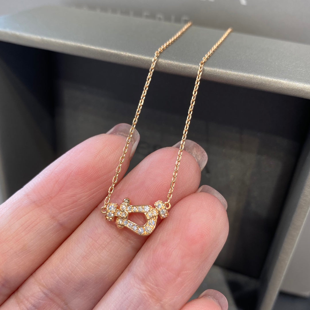 [Love Lucky]FORCE 10 DIAMOND PINK GOLD NECKLACE MINI MODEL