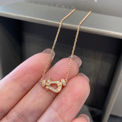 [Love Lucky]FORCE 10 DIAMOND PINK GOLD NECKLACE MINI MODEL