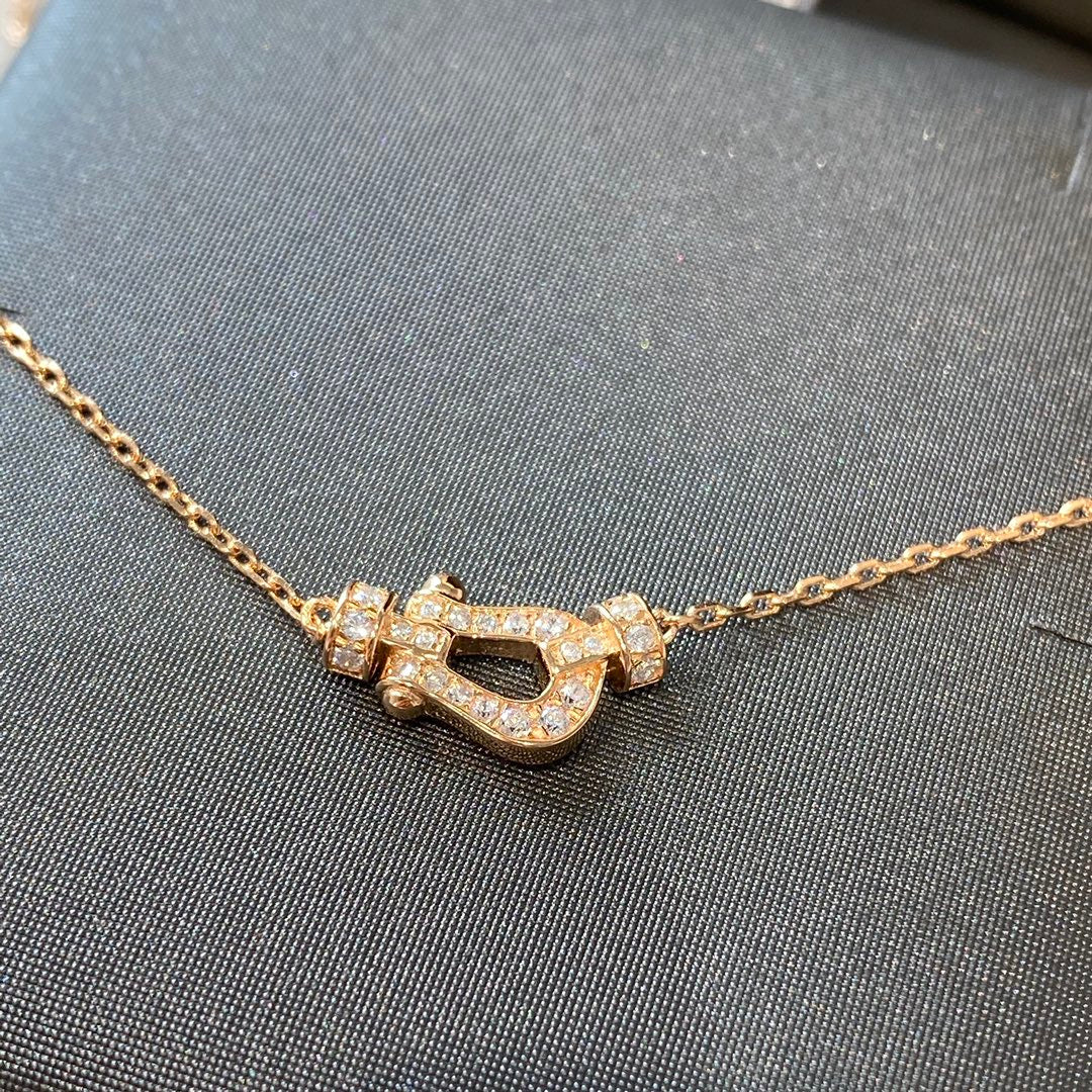 [Love Lucky]FORCE 10 DIAMOND PINK GOLD NECKLACE MINI MODEL