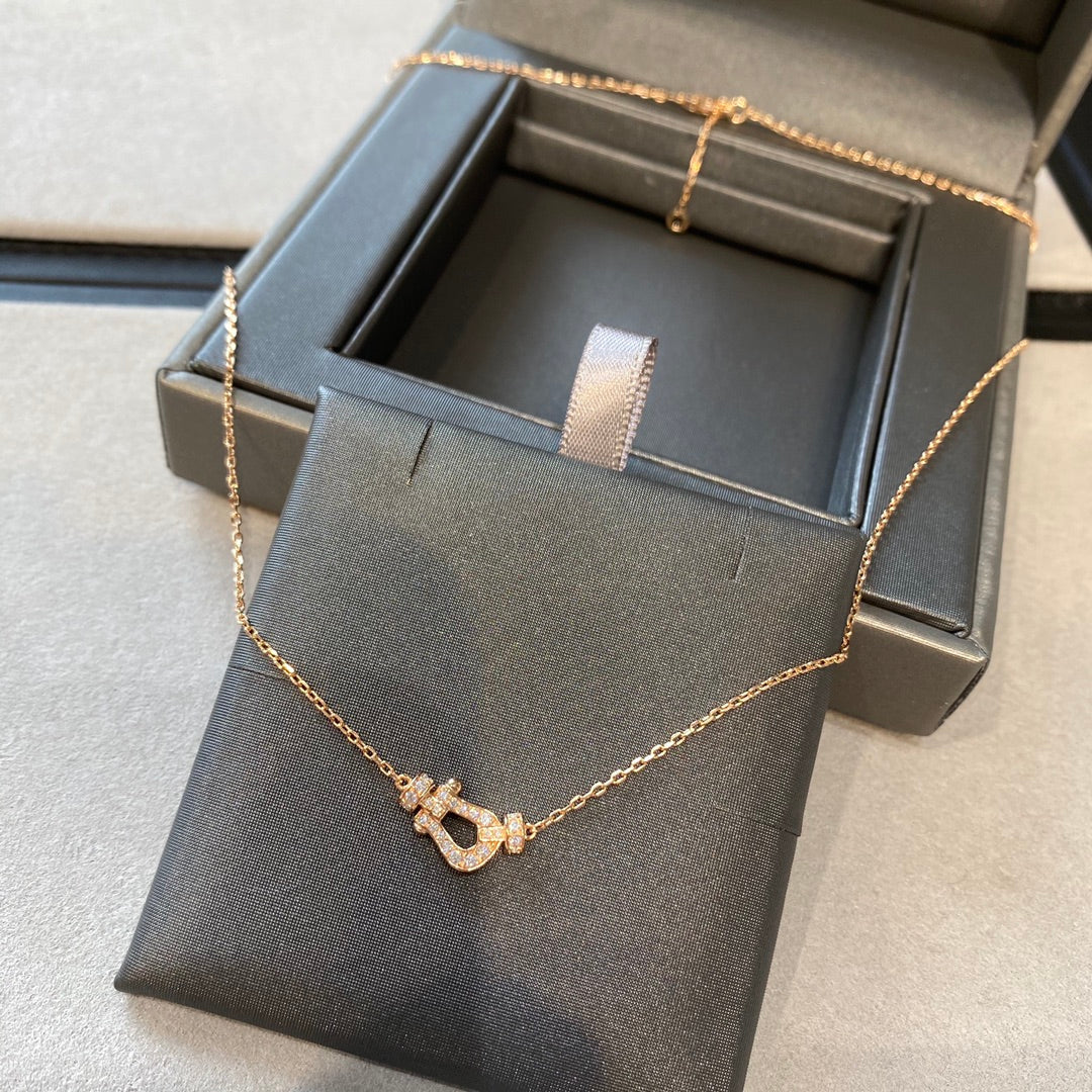 [Love Lucky]FORCE 10 DIAMOND PINK GOLD NECKLACE MINI MODEL
