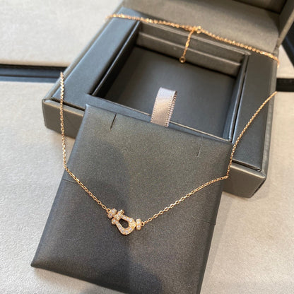 [Love Lucky]FORCE 10 DIAMOND PINK GOLD NECKLACE MINI MODEL