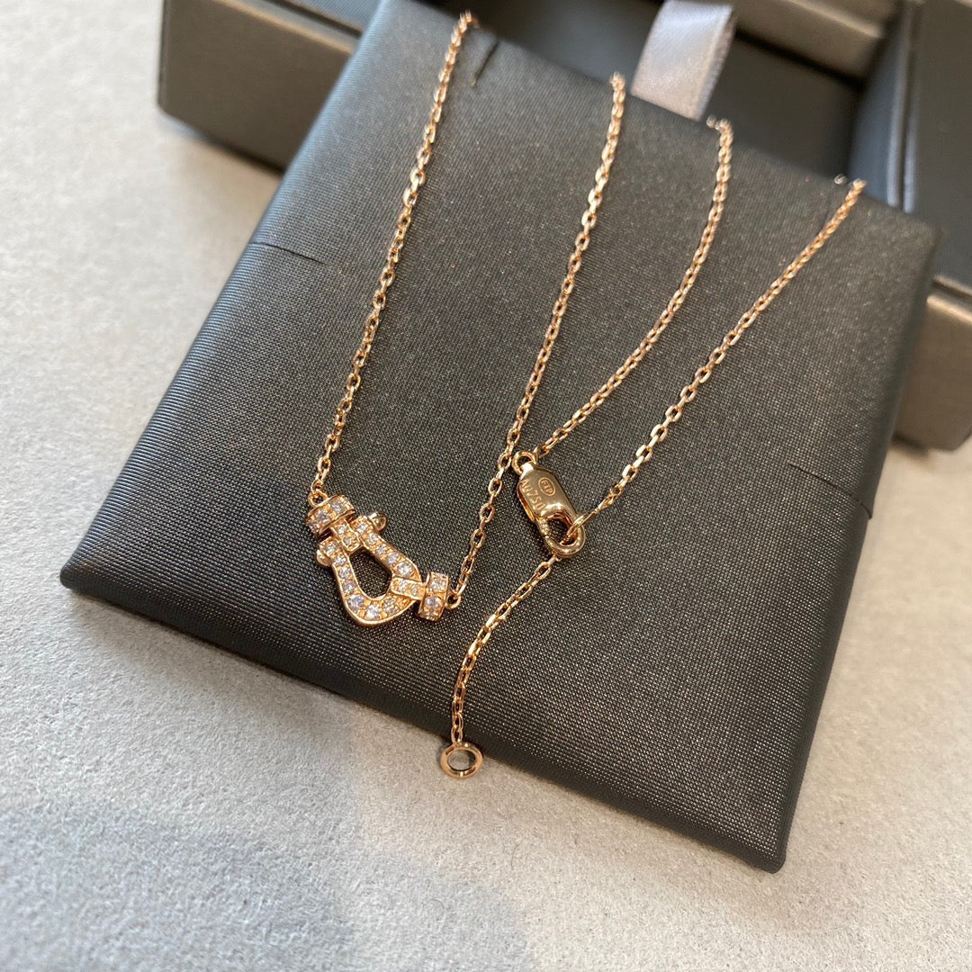 [Love Lucky]FORCE 10 DIAMOND PINK GOLD NECKLACE MINI MODEL