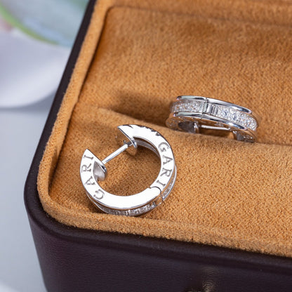 [Love Lucky]ZERO 1 MINI SILVER DIAMOND EARRINGS