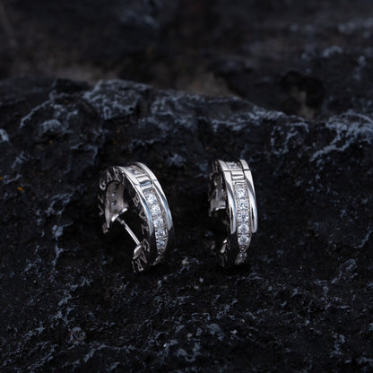 [Love Lucky]ZERO 1 MINI SILVER DIAMOND EARRINGS