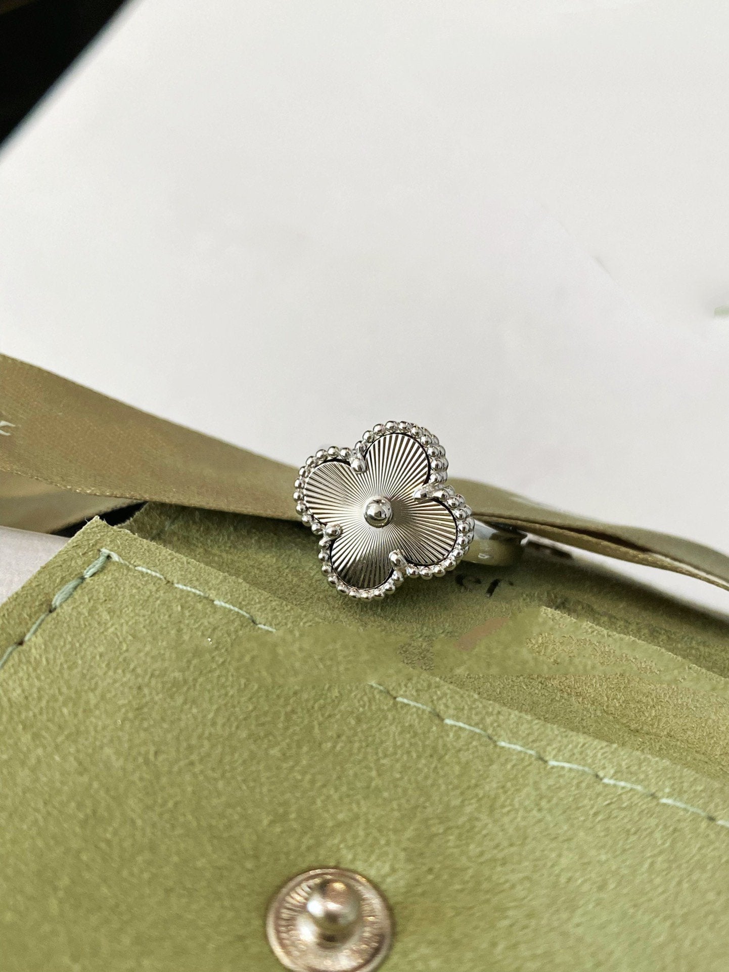[Love Lucky]CLOVER SILVER RING