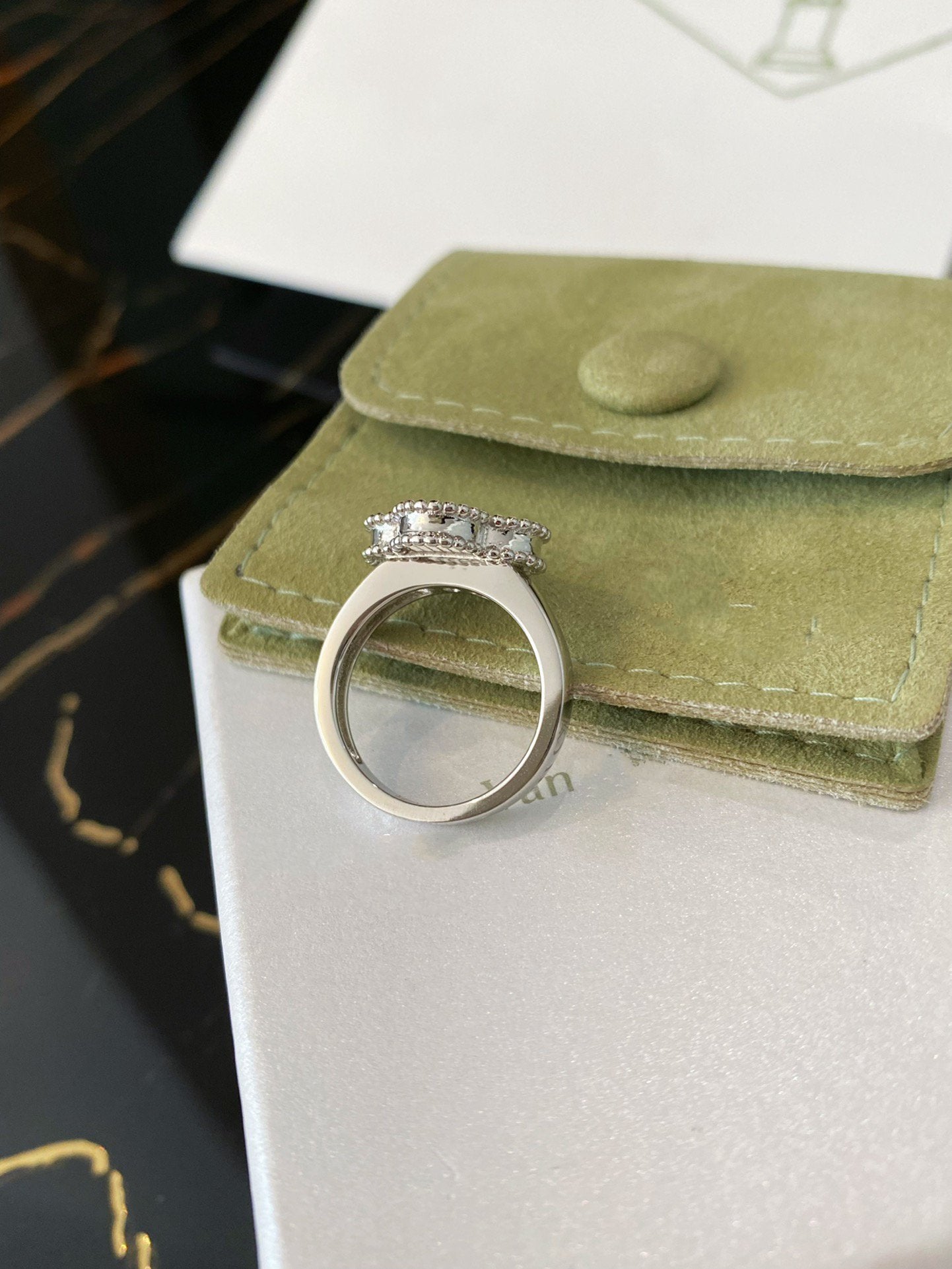 [Love Lucky]CLOVER SILVER RING