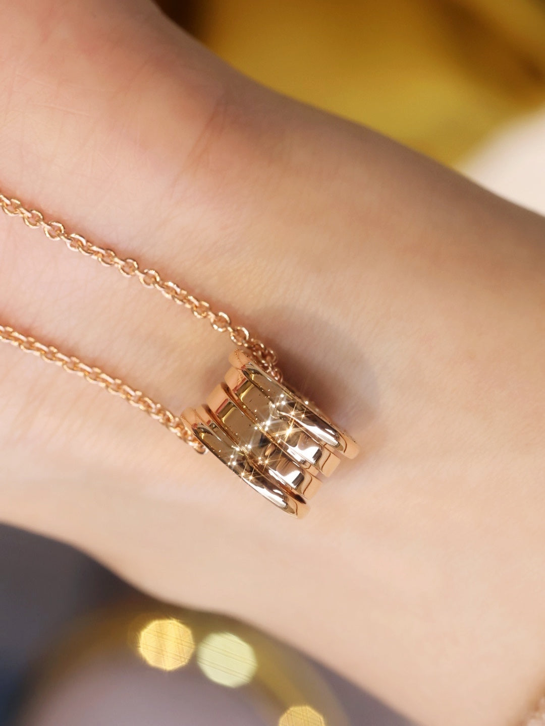 [Love Lucky]ZERO 1 PINK GOLD NECKLACE