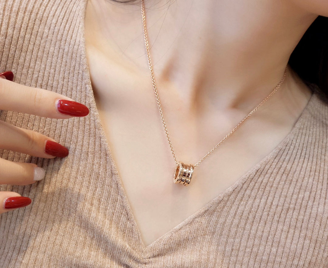 [Love Lucky]ZERO 1 PINK GOLD NECKLACE