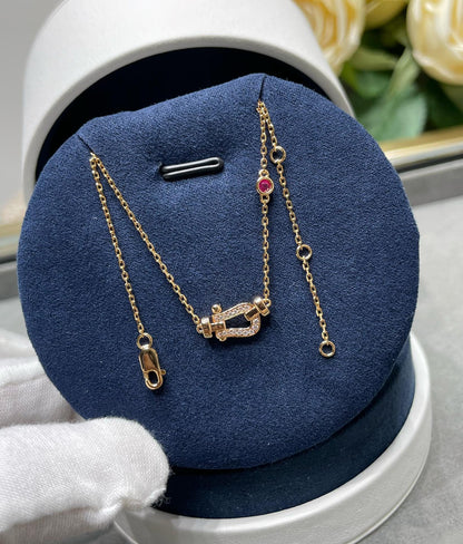 [Love Lucky]FORCE 10 DIAMOND PINK GOLD NECKLACE