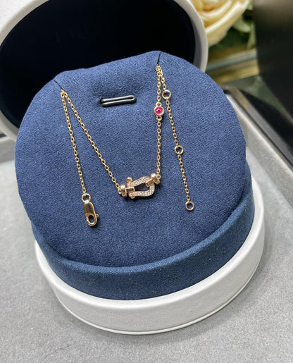 [Love Lucky]FORCE 10 DIAMOND PINK GOLD NECKLACE