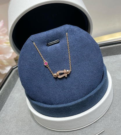 [Love Lucky]FORCE 10 DIAMOND CHAIN LINK PINK GOLD BRACELET