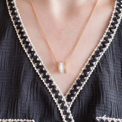 [Love Lucky]ZERO 1 DIAMOND CERAMIC NECKLACE