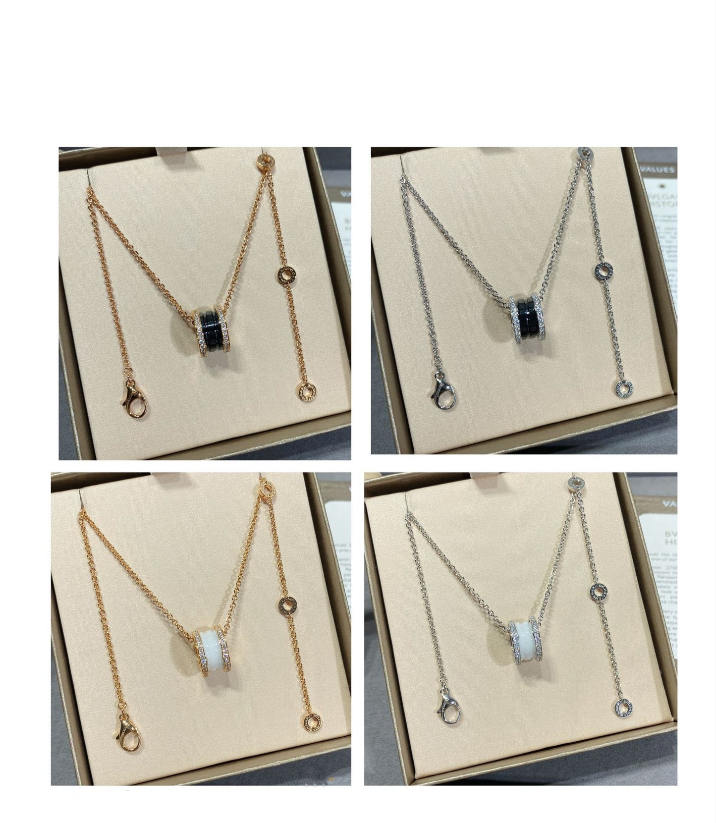 [Love Lucky]ZERO 1 DIAMOND CERAMIC NECKLACE